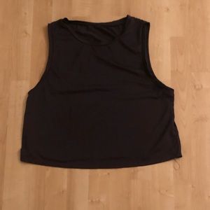 Crop workout tank